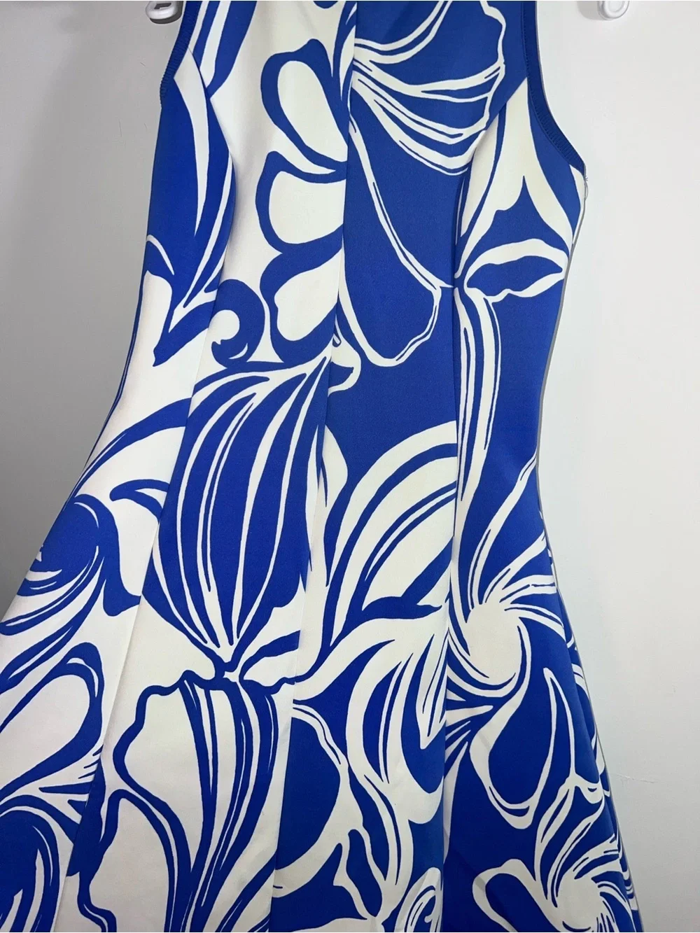 Lily Pulitzer Sleeveless Blue & White Printed A-Line Dress size xs